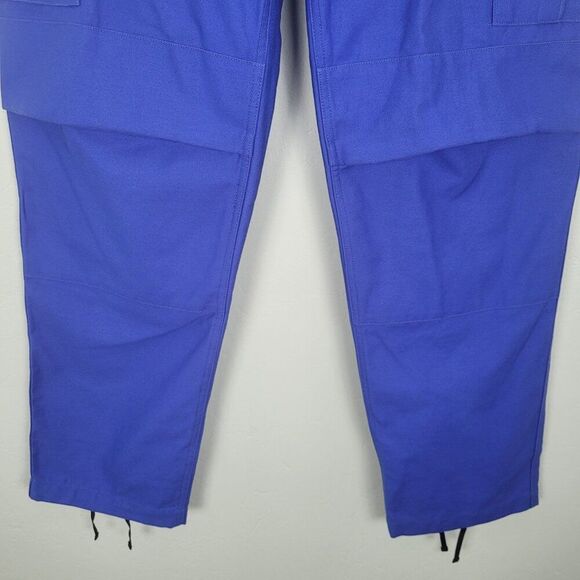 Rag & Bone Sands Cotton Twill Cargo Pants High Waist Bright Blue Size 8 NWT - Picture 4 of 13